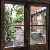 view to the garden at Bread Source - Upper Giles St in Norwich
