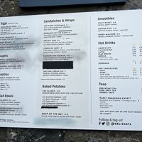 Menu outside  at Deli Gasta in Isle Of Skye