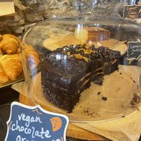 Vegan orange chocolate super delicious cake  at Deli Gasta in Isle Of Skye
