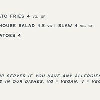 Dinner menu part 3 (separate pudding & lunch menus available) at Artist Residence in Penzance