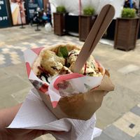 Vegan Halloumi Wrap at Piries Place Monthly Vegan Market in Horsham