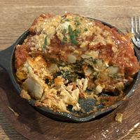 Artichoke lasagna was delicious  at Yummvees in Richmond