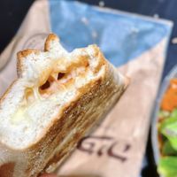 Vegan pizza triangle  at Abulafia in Tel Aviv