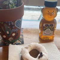 Bought a Strawberry Creme donut and wilflower local honey. Both were delicious! #Veganuary at Hani Honey Company in Stuart