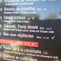 few vegan options on menu at Ichiban Sushi in Remich