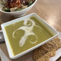 Delicious « soup of the moment"  at Communitea Cafe in Canmore