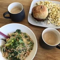   at Communitea Cafe in Canmore