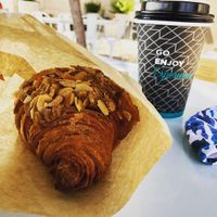 Vegan Almond Croissant from SPLIT Bakehouse.  at Copa Vida in San Diego