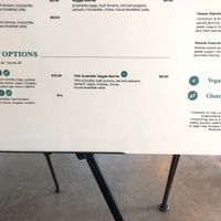 Vegan options from their kitchen.  at Copa Vida in San Diego