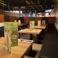 Inside at Super Vegan in Barcelona