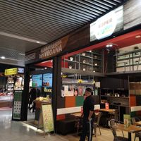 Outside at Super Vegan in Barcelona