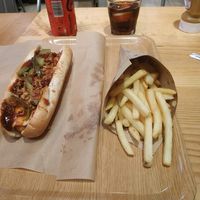 hot-dog bacon menù at Super Vegan in Barcelona