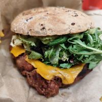 Spicy burg at Super Vegan in Barcelona