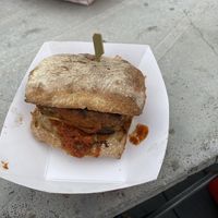 Another view of veg lasagna at Bok Bar in Philadelphia