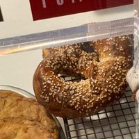 Bagel (vegan) at Toma Café 1 in Madrid