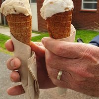 This is the kiddie size at Sea People Ice Cream in Mount Maunganui