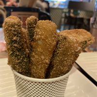 Can’t beat the zucchini fries as an accompaniment  at MEL - Grill'd - T2 in Melbourne Airport