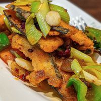 Twice cooked fish at Tofu Vegan - Islington in North London