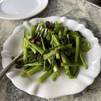 Water spinat at Tofu Vegan - Islington in North London