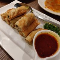 Tofu skin rolls at Tofu Vegan - Islington in North London