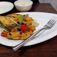 "Twice cooked 'fish'" at Tofu Vegan - Islington in North London