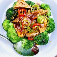 Tofu with black pepper sauce at Tofu Vegan - Islington in North London