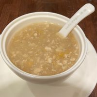 Sweet corn soup at Tofu Vegan - Islington in North London