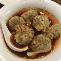 Wontons in spicy sauce  at Tofu Vegan - Islington in North London