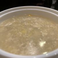 Chicken & sweetcorn soup  at Tofu Vegan - Islington in North London