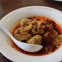 Wontons (dumplings in the house special sauce) at Tofu Vegan - Islington in North London