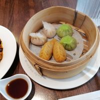 Assorted dim sum at Tofu Vegan - Islington in North London