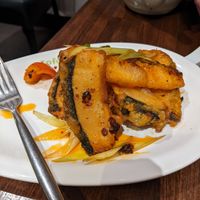 Vegan fish - very good! at Tofu Vegan - Islington in North London