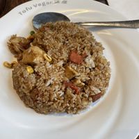 Special fried rice - with ham and chicken  at Tofu Vegan - Islington in North London