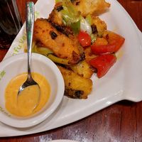 Twice cooked fisc at Tofu Vegan - Islington in North London