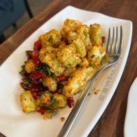 Deep fried asparagus  at Tofu Vegan - Islington in North London