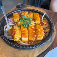 Sizzling tofu at Tofu Vegan - Islington in North London