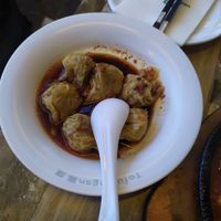 Dumplings sweet ans sour at Tofu Vegan - Islington in North London