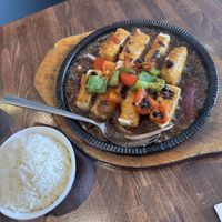 Black Bean Tofu with rice  at Tofu Vegan - Islington in North London