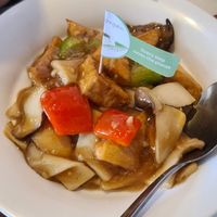 Mushrooms and tofu at Tofu Vegan - Islington in North London