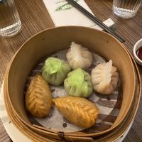 Assorted dim sum  at Tofu Vegan - Islington in North London