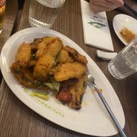 Twice cooked fisc  at Tofu Vegan - Islington in North London