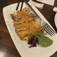 Breaded oyster mushrooms   at Tofu Vegan - Islington in North London