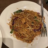 Friend noodles  at Tofu Vegan - Islington in North London