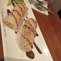 Dessert potato roll at Tofu Vegan - Islington in North London
