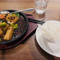 Tofu in black bean saucee  at Tofu Vegan - Islington in North London