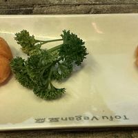 Pumpkin dessertt  at Tofu Vegan - Islington in North London