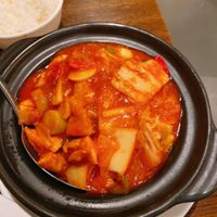Tofu with kimchi  at Tofu Vegan - Islington in North London
