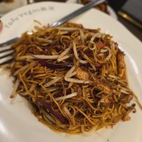 Stir fried noodles with tofu at Tofu Vegan - Islington in North London