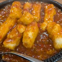 Sizzling tofu. Nice texture, good flavour. Not too hot (spice). VERY hot (heat!). at Tofu Vegan - Islington in North London