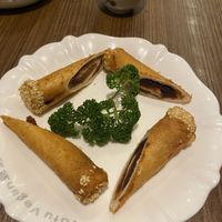 Sesame rolls - probably our least favourite dish, we couldn’t get again. Not that flavourful.  at Tofu Vegan - Islington in North London